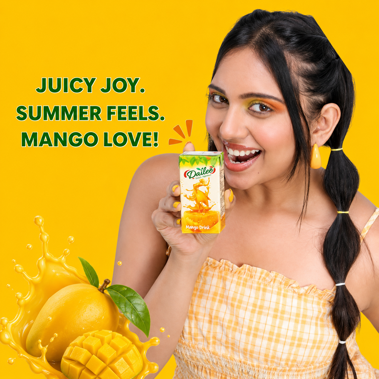 Dailee Mango ASP Drink - Tetra Pack