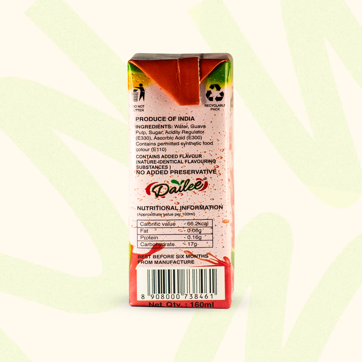 Dailee Guava ASP Drink - Tetra Pack